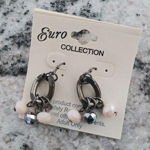 ✨3 for $13✨ chrome dangling hoop earrings